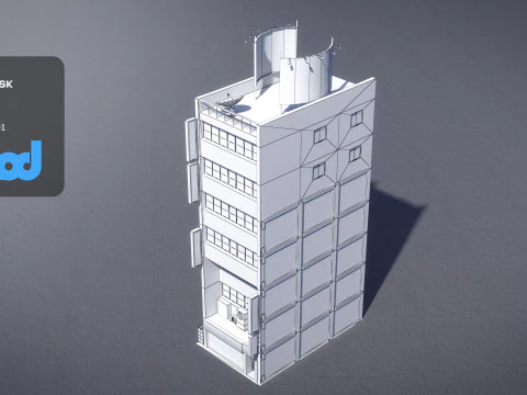 Japanese Building 0012 3D Model