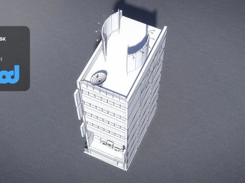Japanese Building 0012 3D Model