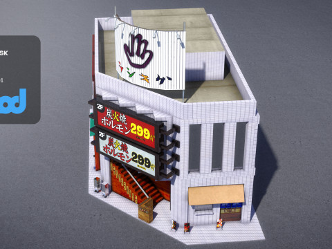 Japanese Building 0010 Model 3D