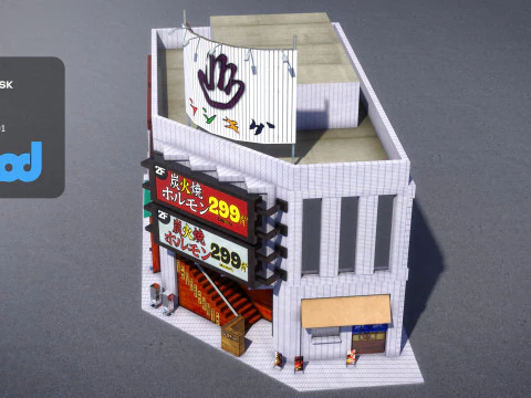 Japanese Building 0010 3D Model