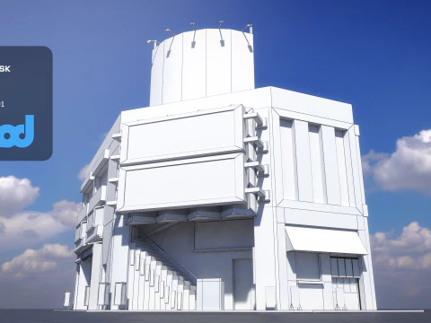 Japanese Building 0010 3D Model