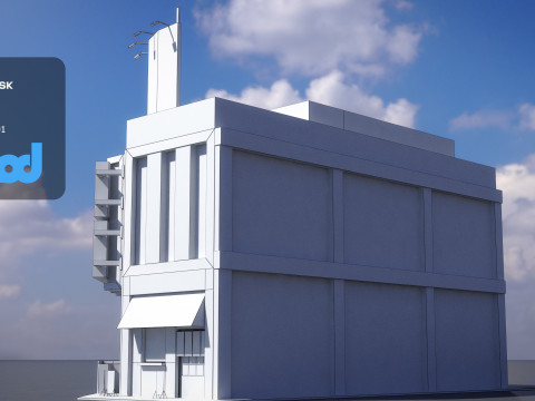 Japanese Building 0010 Model 3D