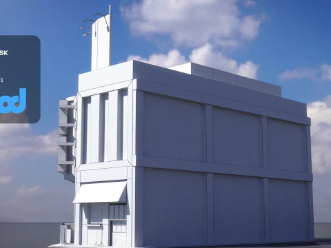 Japanese Building 0010 3D Model