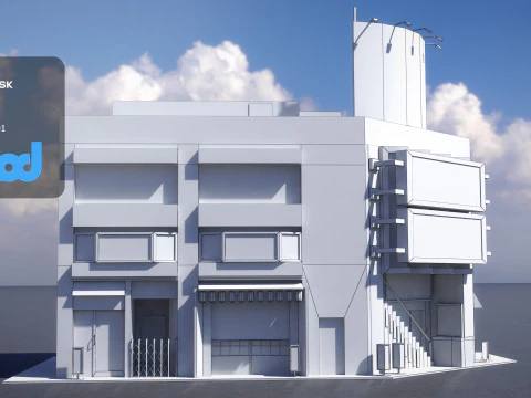 Japanese Building 0010 3D Model