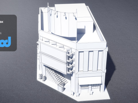 Japanese Building 0010 Model 3D