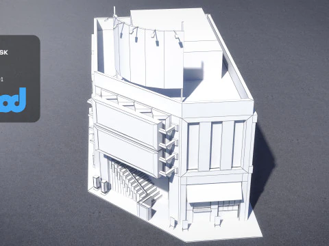 Japanese Building 0010 3D Model