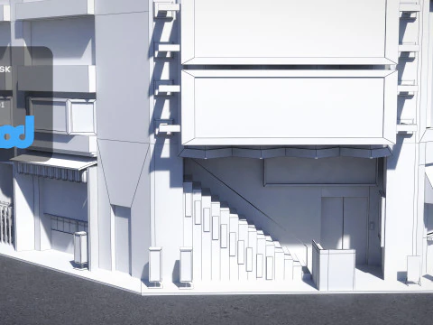 Japanese Building 0010 3D Model