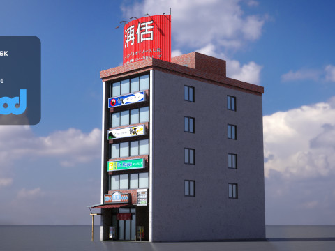 Japanese Building 0017 3D Модель