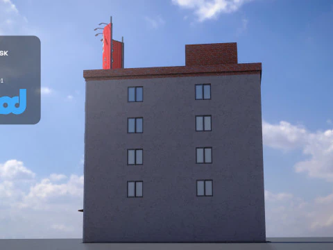 Japanese Building 0017 3D Model