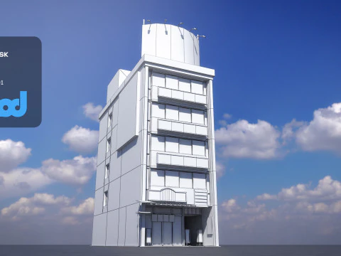 Japanese Building 0017 3D Model