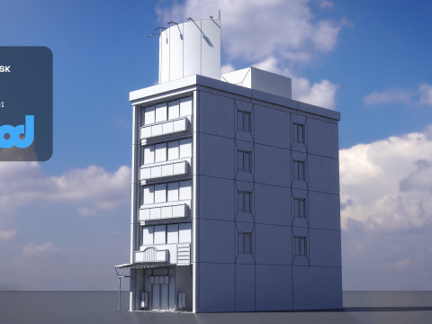 Japanese Building 0017 3D Модель