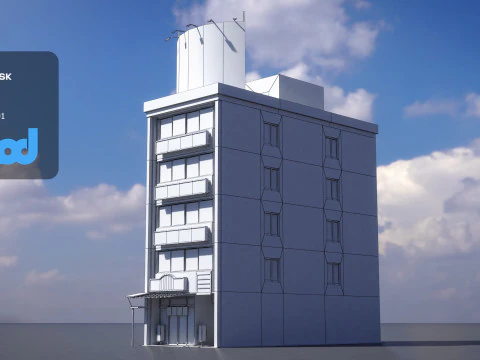 Japanese Building 0017 3D Model