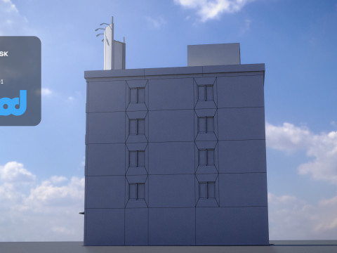 Japanese Building 0017 3D Модель