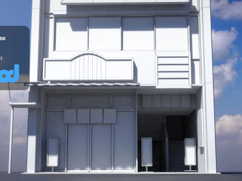 Japanese Building 0017 3D Model