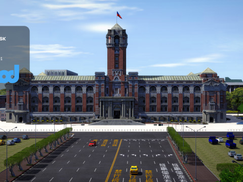 Tw Presidential Palace 3D मॉडल