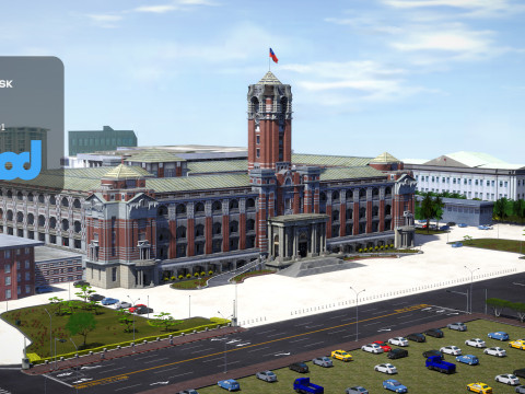 Tw Presidential Palace 3D मॉडल