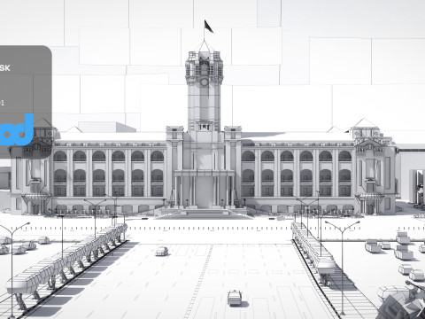 Tw Presidential Palace 3D मॉडल