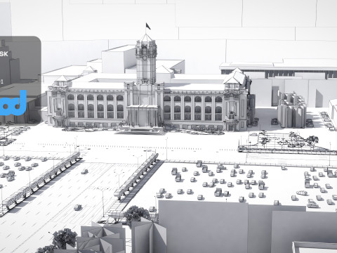 Tw Presidential Palace 3D मॉडल