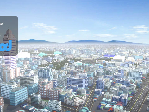 Два президентских дворца 3D Модель