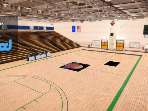 Basketball Court Modello 3D