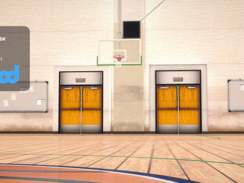 Basketball Court 3D Model
