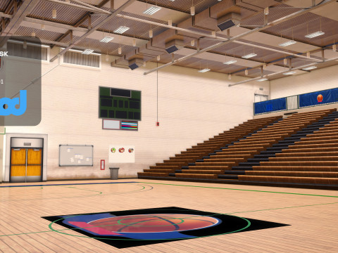 Basketball Court 3D Model