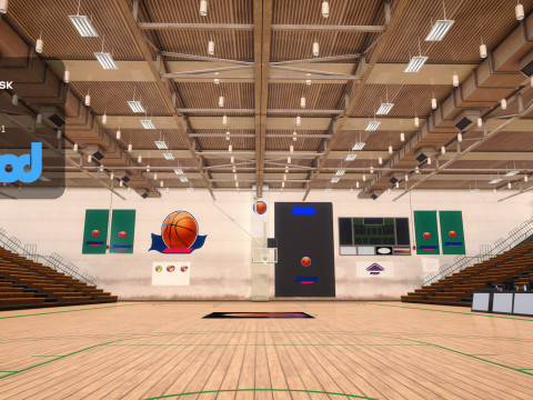 Basketball Court 3D Model
