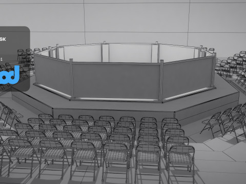 Boxing Ring 3Dモデル