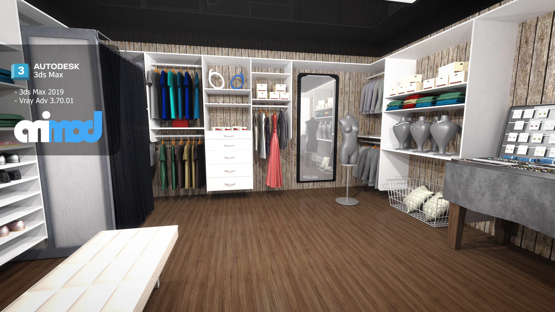 Boutique Modelo 3D .c4d .max .obj .3ds .fbx .stl .blend 