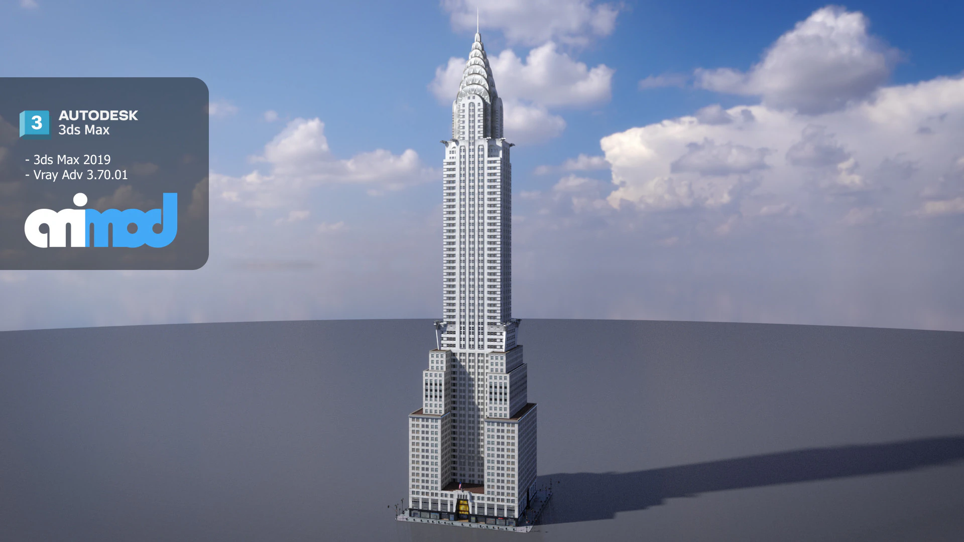 Chrysler Building 3D Model .c4d .max .obj .3ds .fbx .stl .blend 