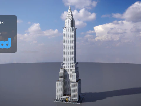 B&acirc;timent Chrysler Modèle 3D