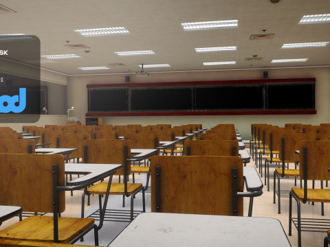 Classroom 3D Model