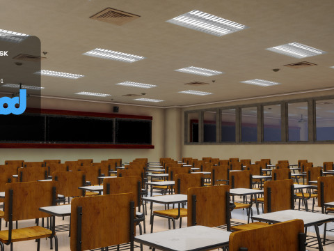 Classroom 3D Model
