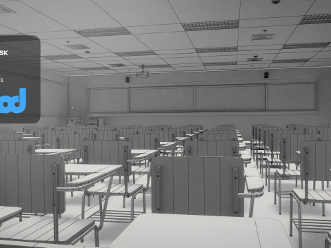 Classroom 3D Model