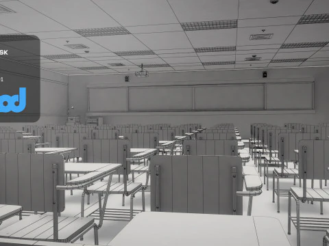 Classroom 3D Model