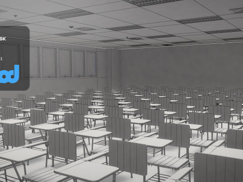 Classroom 3D Model