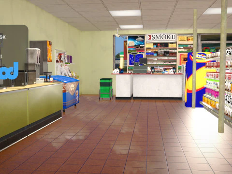 Convenience Store 0002 3D Model