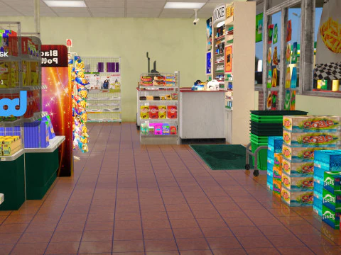 Convenience Store 0002 3D Model