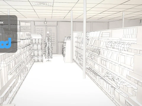 Convenience Store 0002 3D Model