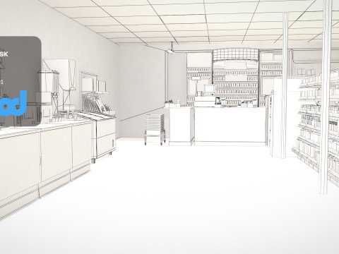 Convenience Store 0002 Modèle 3D