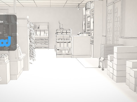 Convenience Store 0002 Modèle 3D