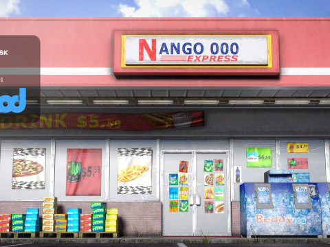 Convenience Store 0003 3D Model
