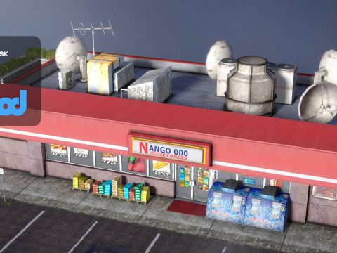 Convenience Store 0003 3D-Modell