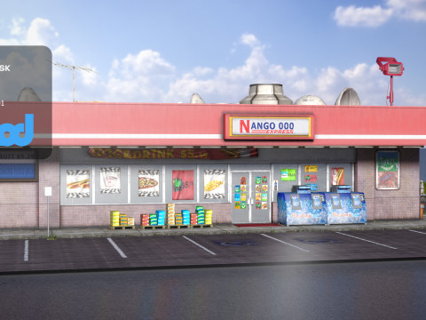 Convenience Store 0003 Modelo 3D