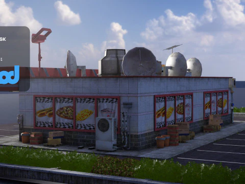 Convenience Store 0003 3D Model