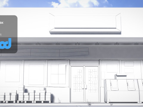 Convenience Store 0003 3D-Modell