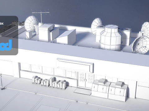 Convenience Store 0003 3D Model
