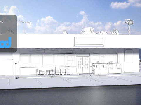 Convenience Store 0003 3D Model
