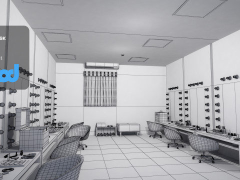 Dressing Room 3D Model