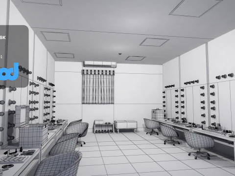 Dressing Room 3D Model